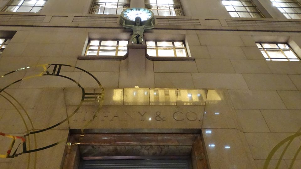 the entrance of Tiffany NY